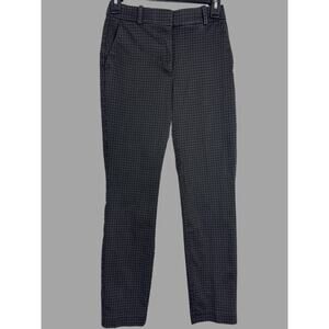 H&M Black Plaid Checkered Pants Size 4